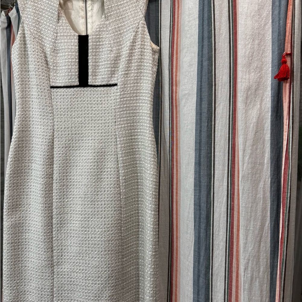 ANTONIO MELANI Textured Cream Dress